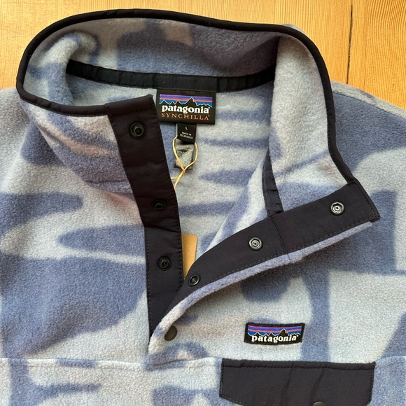 Patagonia Synchilla Snap Fleece Women’s Large Mother Tree: Barnacle Blue - Picture 3 of 8